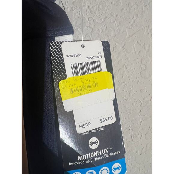 PGA TOUR Golf Skort Womens Sz L Bright White Driflux Sunflux Tummy-Control NEW - Picture 10 of 10